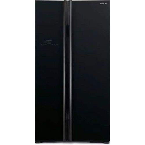 Hitachi Side By Side 2 Door Inverter Series Refrigerator 10 Year Compressor Warranty 700 L RS700PUK0GBK Black